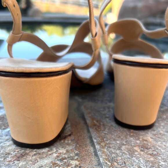 60's NWT Medici Leather Heels - Sandals - Made in Italy - Size 9 - Picture 9 of 10